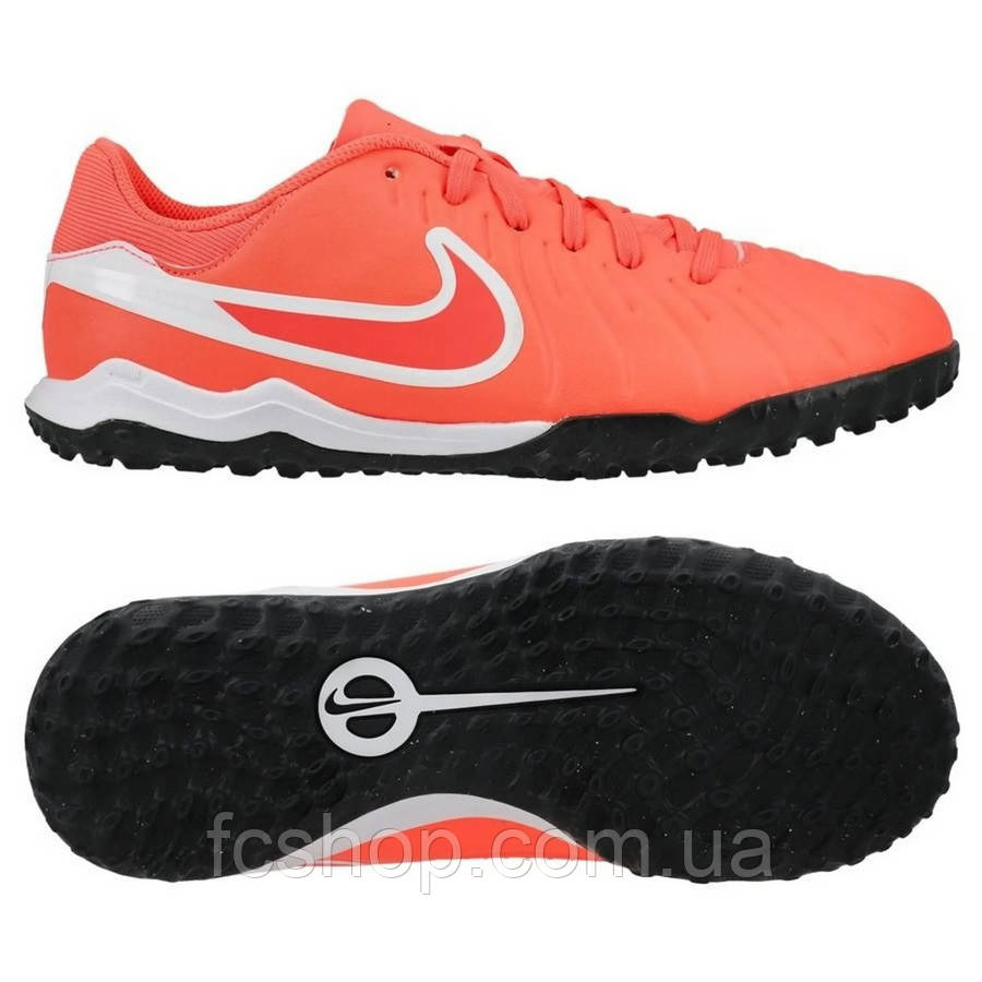 Дитячі сороконіжки Nike Tiempo Legend 10 Academy TF Junior DV4351-800, Рожевий, Розмір (EU) — 32