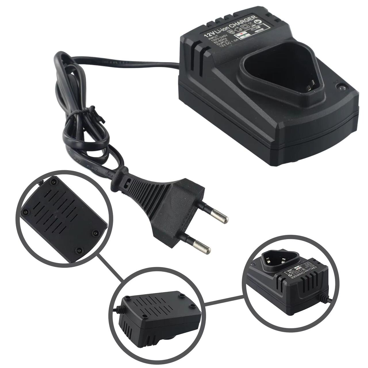 Зарядний пристрій для літій-іонних акумуляторів Makita Li-ion 12V 1A, фото 1