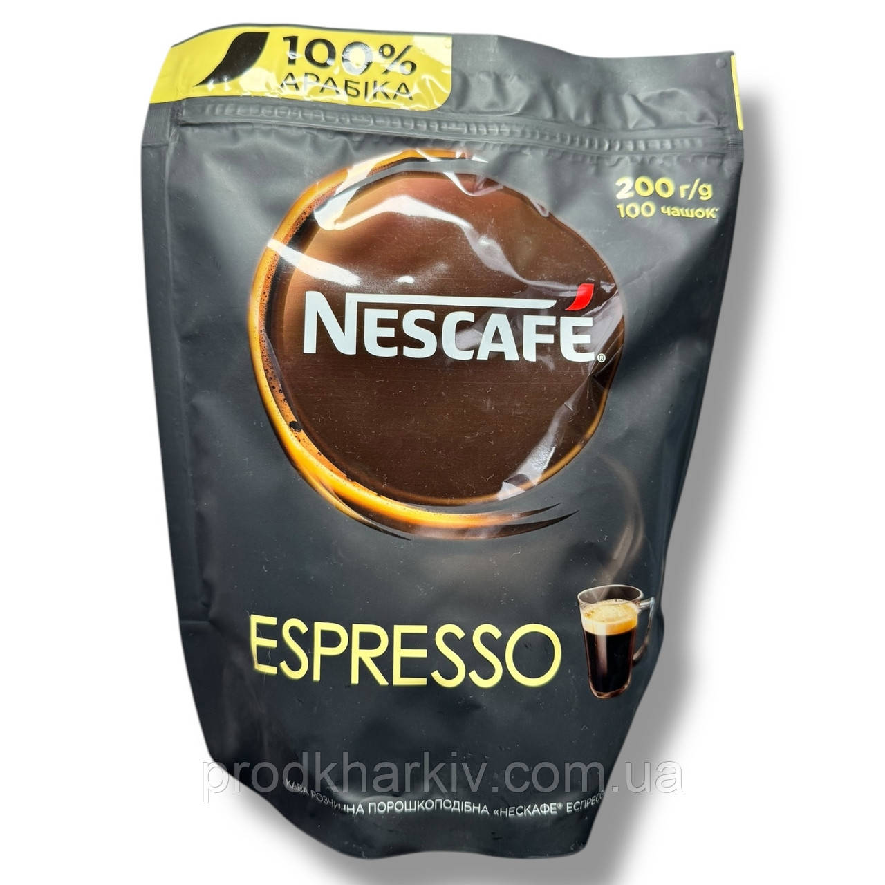 Кава 200 грамів Nescafe Espresso розчинна з густою пінкою