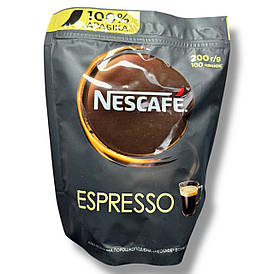 Кава 200 грамів Nescafe Espresso розчинна з густою пінкою