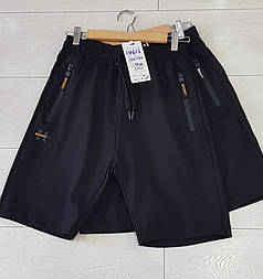 Спортивні чорні шорти для хлопчика