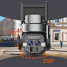 Вулична камера спостереження Q 812 + Подарунок Карта пам'яті microSD на 64GB / WiFi камера із зумом / Відеокамера, фото 6