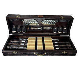 Набір для шашлику в дерев'яному кейсі Gorillas BBQ BS97