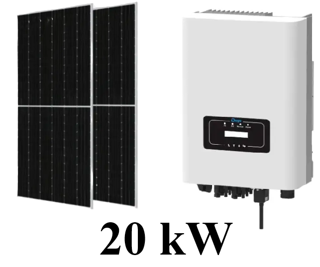 Сонячна електростанція DEYE 20kW мережева клас комфорт+