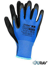 Робочі рукавички покриті латексом REIS Польща (рукавички захисні) J-LUGOLAF NB