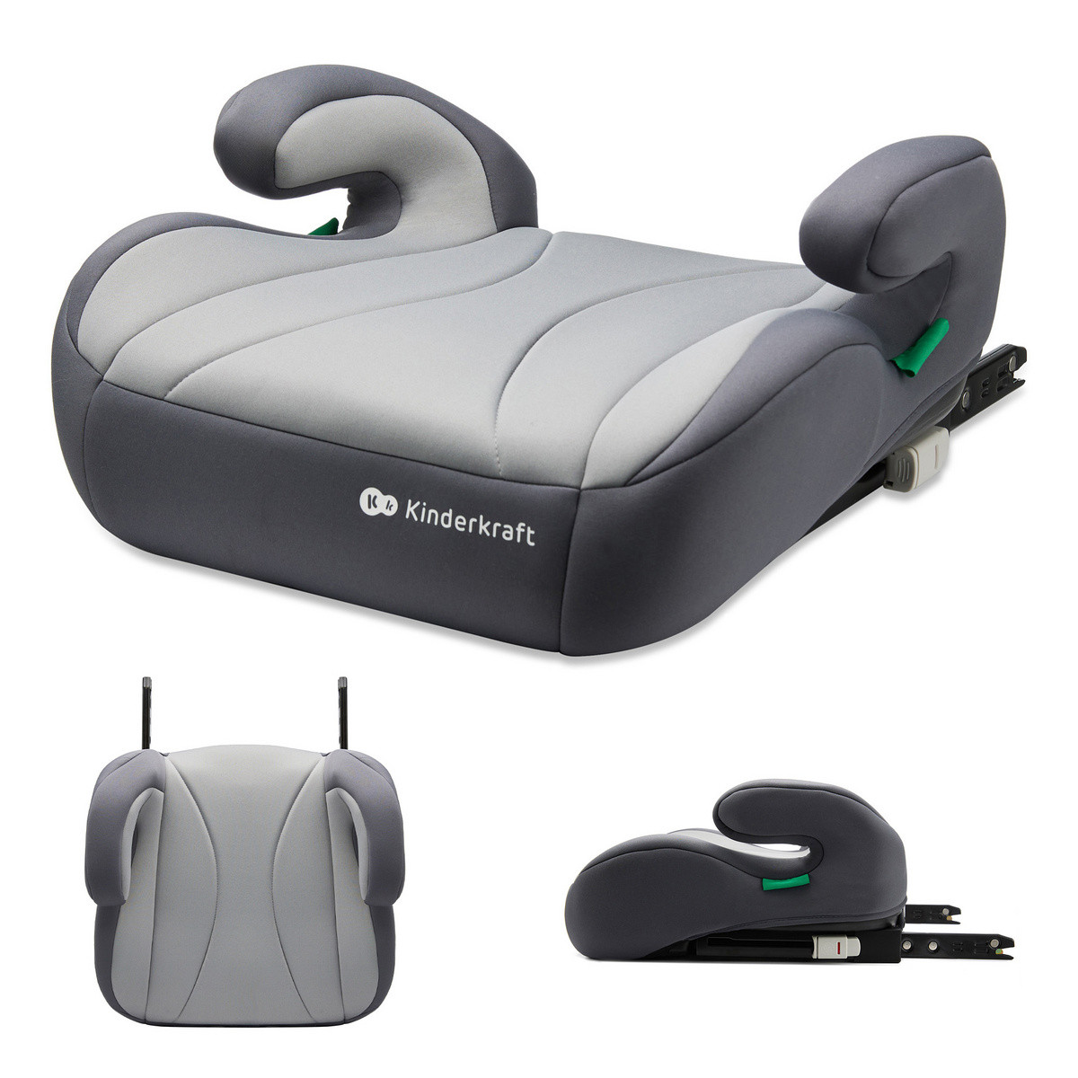 Автокресло бустер KiderKraft I-BOOST I-Size Grey