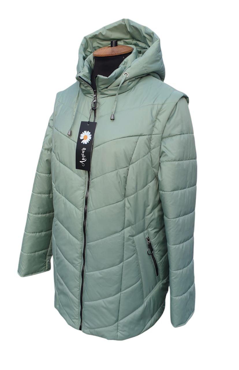 Жіноча тепла розбірна куртка-жилет від виробника "2025". - фото 1 - id-p1369691956