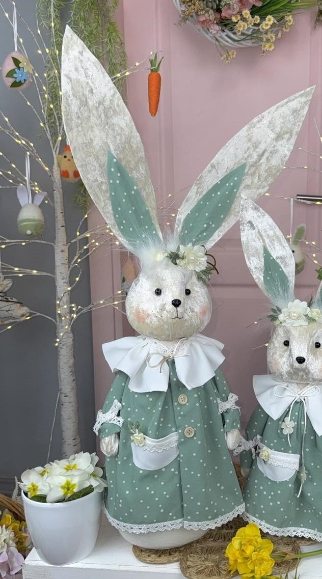 Пасхальний зайчик  55см. Декор великодній