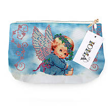 Косметичка для вишивки бісером "Ангел", бежева, КОС46, 25*16*4см, ЮМА A6-110 УЦІНКА