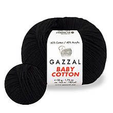 Gazzal Cotton Baby, Чорний №3433