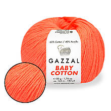 Gazzal Cotton Baby, Апельсин №3459