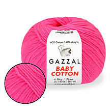 Gazzal Cotton Baby, Фуксія №3461