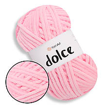 YarnArt Dolce, Розовый фламинго №796, плюшева пряжа