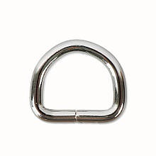 Напівкільце несварне, 20*15*3.8мм, срібло (6*5D)