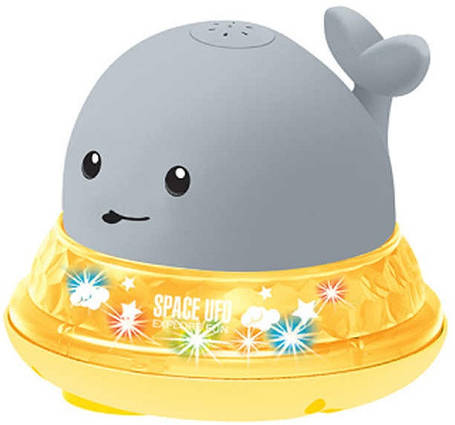 Іграшка рухома музична для ванної Кит із фонтаном, фото 1