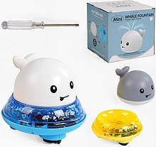 Іграшка рухома музична для ванної Кит із фонтаном, фото 2