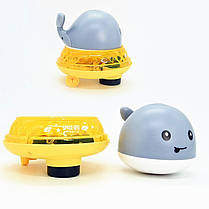 Іграшка рухома музична для ванної Кит із фонтаном, фото 3