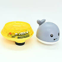 Іграшка рухома музична для ванної Кит із фонтаном, фото 4