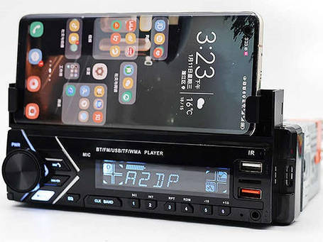 Автомагнітола 7001BT Bluetooth, 2xUSB, MP3, FM, microSD, AUX з тримачем для телефона, фото 1
