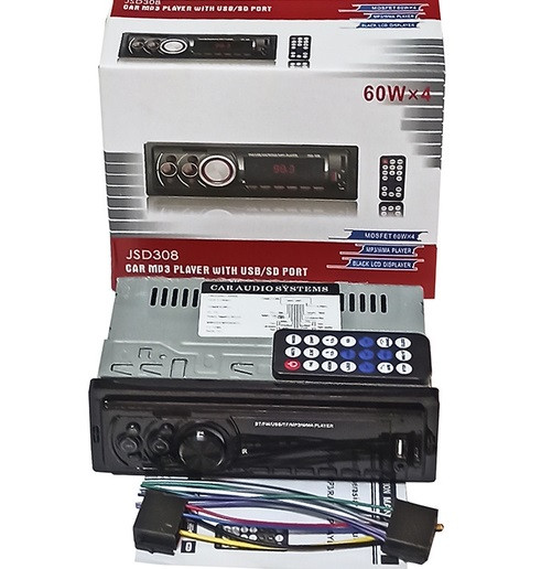 Автомагнітола JSD308 ISO — Bluetooth, FM, USB, microSD, AUX 4x60W