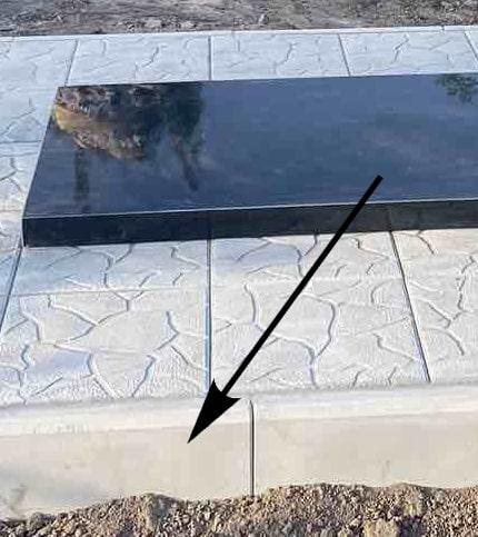 Бордюр навколо майданчика, фото 1