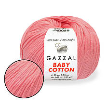Gazzal Cotton Baby, Яскраво-кораловий №3435