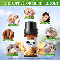 Ефірна олія з ароматом імбиру SADOER, 10мол., фото 3