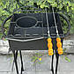 Мангал Mzavod Гектор на 6 шампурів 3мм на ніжках, фото 5