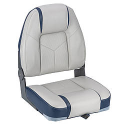 Крісло для човна яхти катера Premium High Back Сіро/Синє