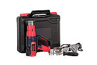 Технічний фен із 3 режимами роботи, потужний ручний технічний фен у пластиковому кейсі з комплектом аксесуарів hou