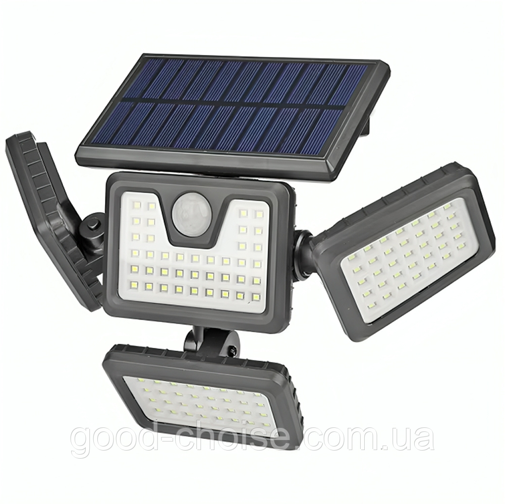 Вуличний ліхтар із сонячною панеллю та датчиком руху, Jia Hao JH-2727 / Настінний світлодіодний прожектор, фото 1