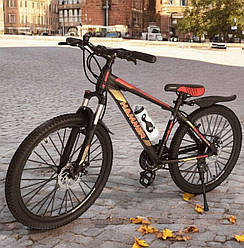 Стильний спортивний велосипед 27,5", рама 18", Hummer-Blast S300, чорно-золотий
