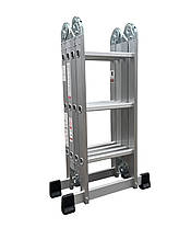 Сходи трансформер 4х3 VAYARA "Практик" алюмінієва 3.5м EN 131 AM0212A, фото 2