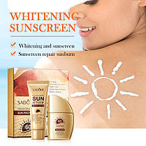 Солнцезащитный набор SPF60 Sadoer. Крем для загара (30 г) + крем после загара (40 г), фото 3