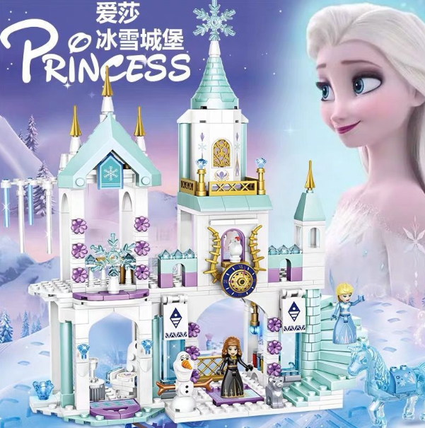 Дитячий конструктор Крижане Серце Принцеса Frozen замок Лего Ельза для дівчаток, фото 1