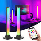 Дві настільні RGB-лампи Ambiance Light Bar Bluetooth, фонове освітлення, фото 6
