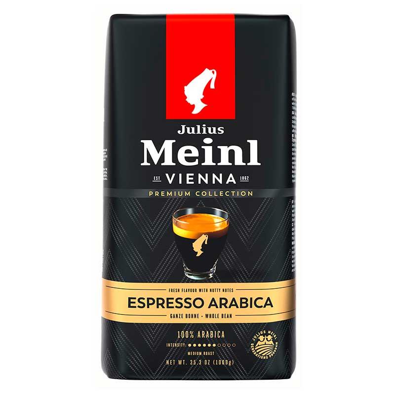 Кава в зернах Julius Meinl Espresso Arabica 1кг Джуліус Кафе Еспресо арабіка