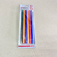 Комплект стрижнів клейових кольорових 11,2 мм * 200 мм, 12 шт. INTERTOOL RT-1028