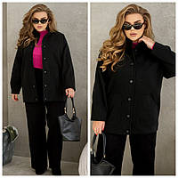 Женское кашемировое пальто больших размеров