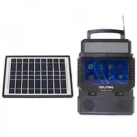 Універсальна сонячна станція з мініт телевізором і повербанком, переносний зарядний пристрій із ліхтарем