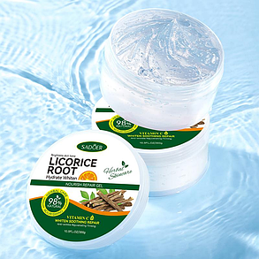 Протизапальний та зволожуючий гель для обличчя та тіла Sadoer Licorice Root, 300 г., фото 3