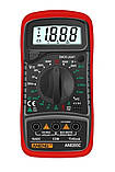 Мультиметр з термопарою ANENG AN8205C, батарейка, червоний, фото 2