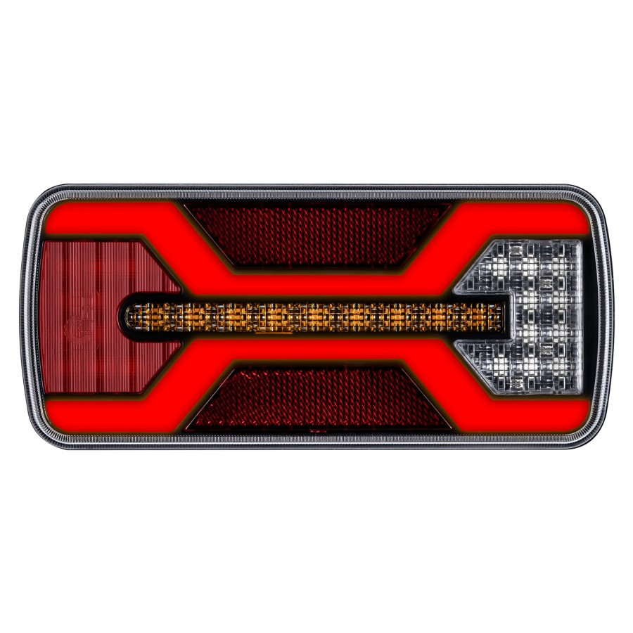 Ліхтар задній світлодіодний на причіп X-SPIDER KAMAR L2426 69 LED протитуманне світло + підсвічування номера