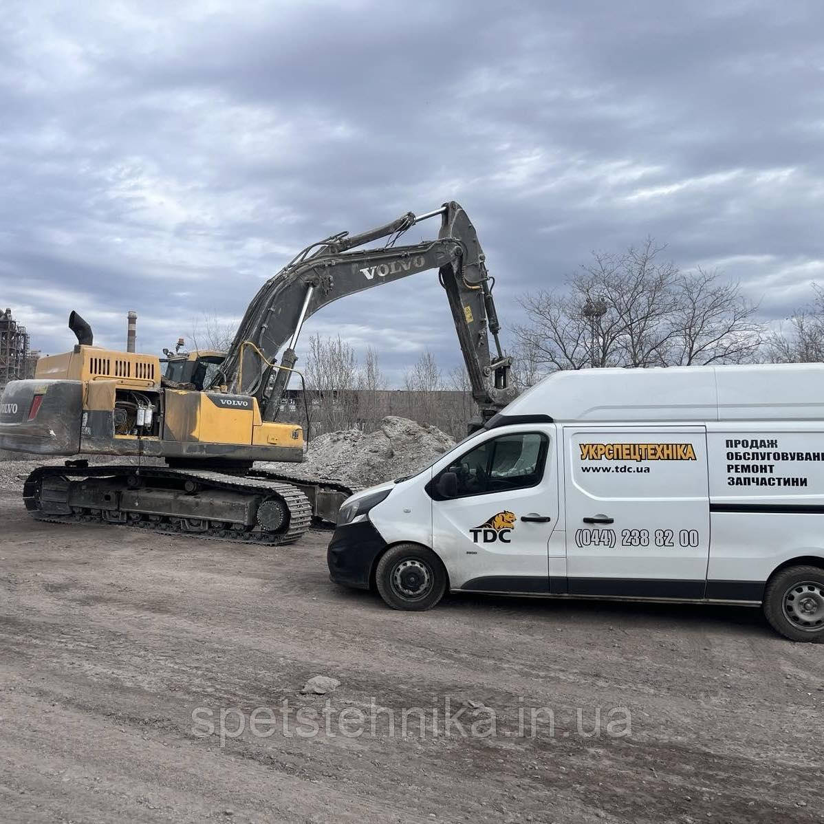 Діагностика гідравліки екскаватора Volvo EC380