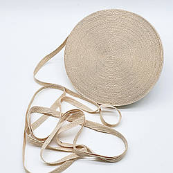 Кіперна стрічка ХБ / колір бежевий / ширина 1 см / замовлення від 1 метра