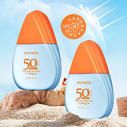Коллагеновый увлажняющий солнцезащитный лосьон SPF50+PA+++  FAYANKOU, 60 г.