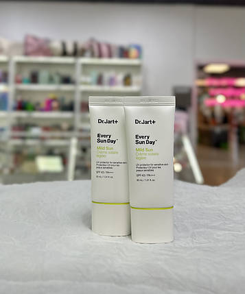 Сонцезахисний крем для чутливої шкіри Dr.Jart+ Every Sun Day Mild Sun SPF 43 PA++ 30мл (без упаковки), фото 1