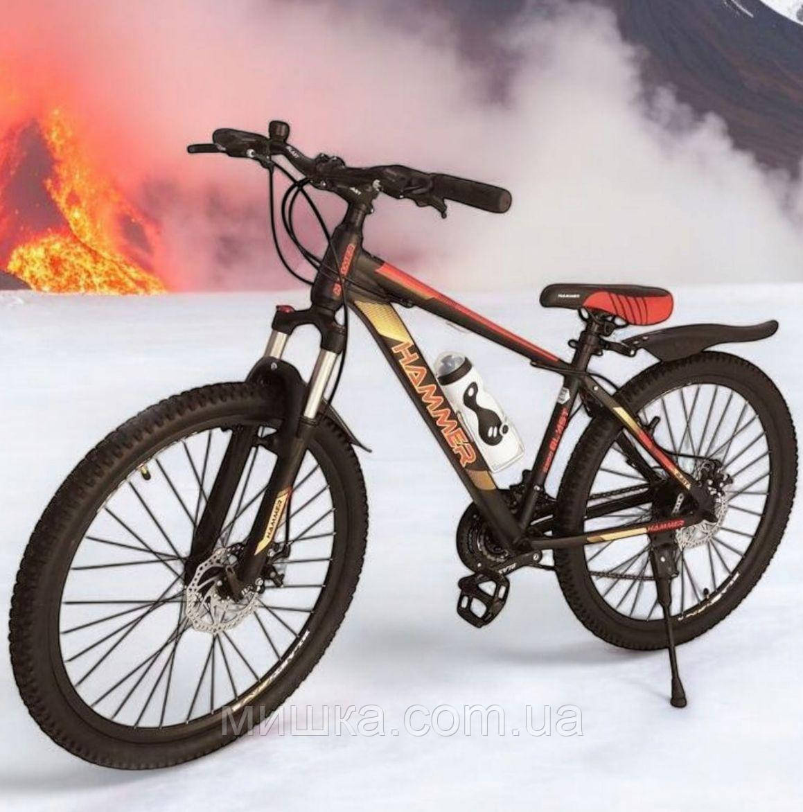 Стильний спортивний велосипед 29", рама 18", Hummer-Blast S300, чорно-золотий, фото 1