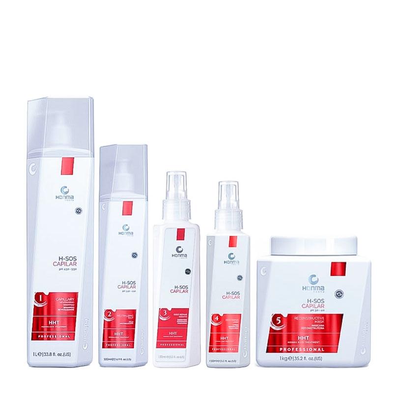 Набір Honma Tokyo H-S.O.S для холодного відновлення волосся 1000/500/150/150/1000 мл (заводська)