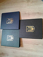 АЛЬБОМ ДЛЯ БАНКНОТ 230×270 ММ ОПТИМА З КОЖЗАМА ЦВІТА СИНІЙ, ЗЕЛЕНИЙ, ЧОРНИЙ